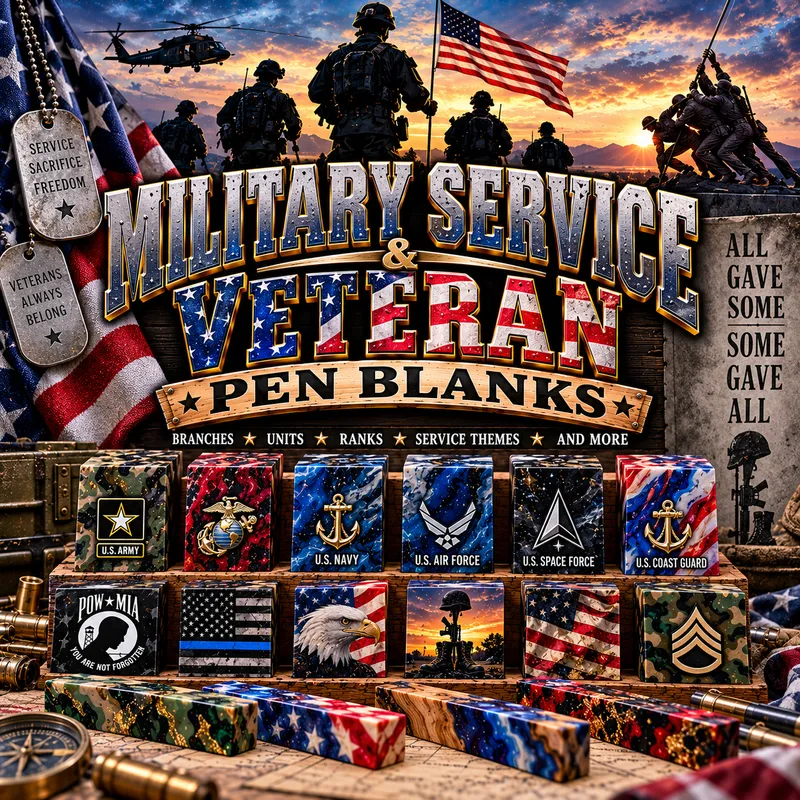 Military Service & Veteran Pen Blanks