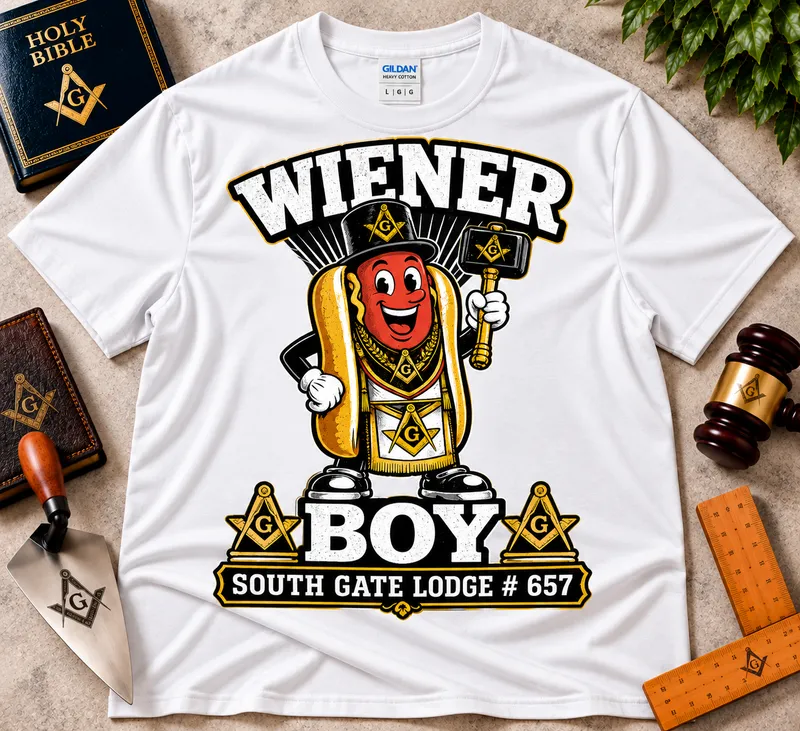 Wiener Boy – South Gate Lodge cartoon T-Shirt