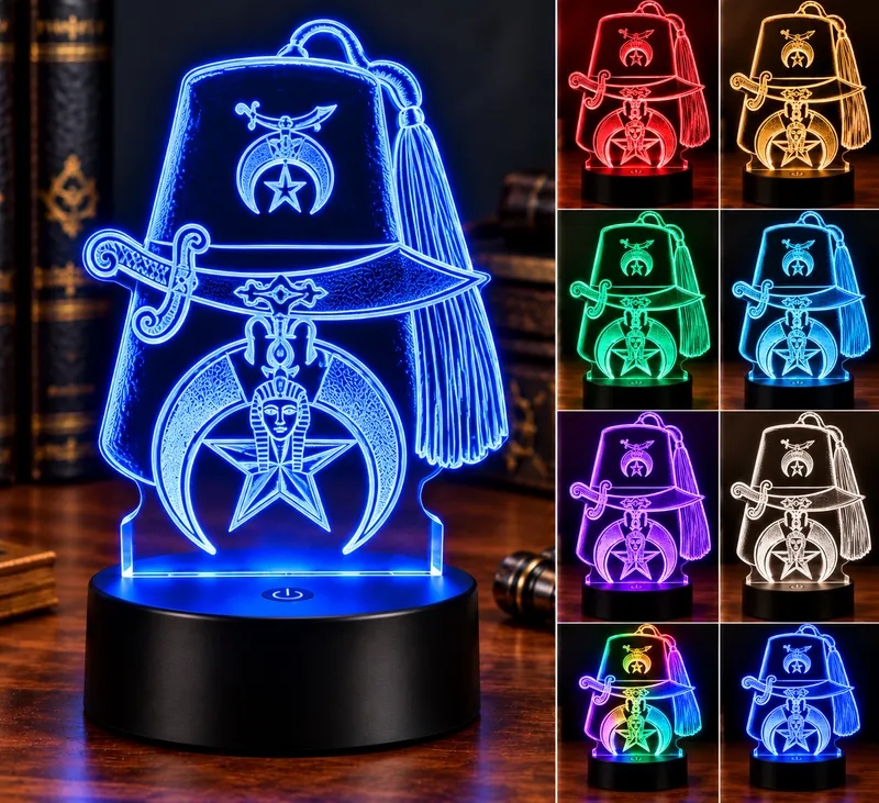 Color-Changing Shrine Fez LED Lamp