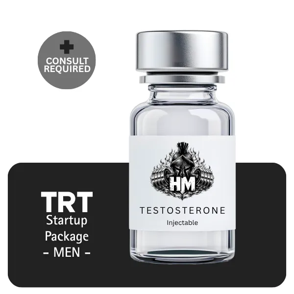 TRT Men's Startup Package 60 days (Consult, Labs, Cypionate 200mg/mL 10mL + Anastrozole 24×1mg)