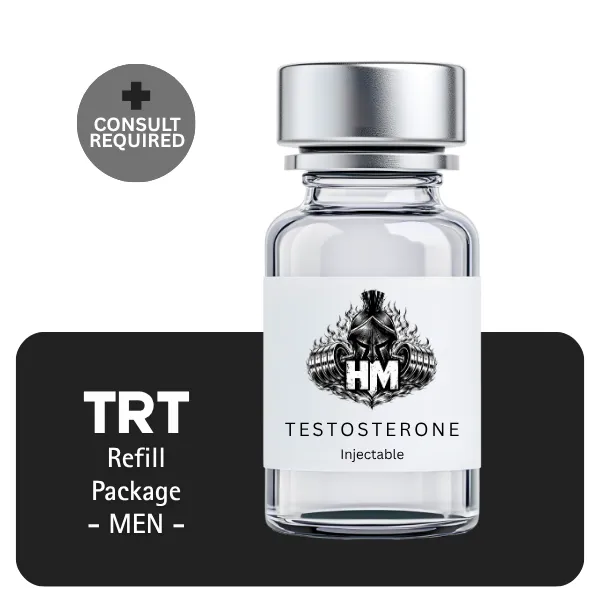 TRT Men's Refill Only Package 60 days (Cypionate 200mg/mL 10mL + Anastrozole 24×1mg)