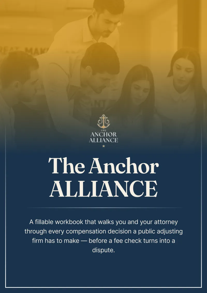 The Public Adjuster Compensation Agreement Workbook