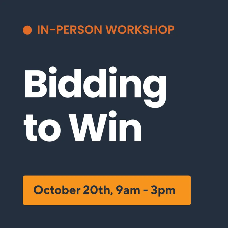 'Bidding to Win' Workshop - 20.10.26