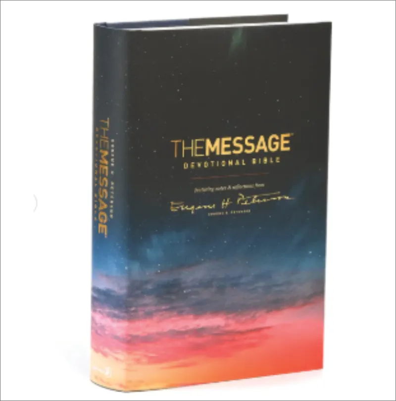 Bible – The Message – Devotional Bible Large Print (Hardcover)