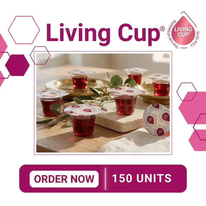 Living Cup® - Proprietary Grape Juice with Wafer - 150 Units