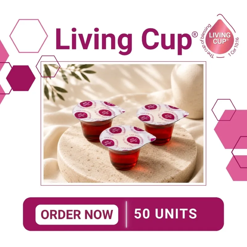 Living Cup® - Proprietary Grape Juice with Wafer - 50 Units