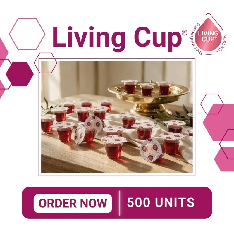 Living Cup® - Proprietary Grape Juice with Wafer - 500 Units