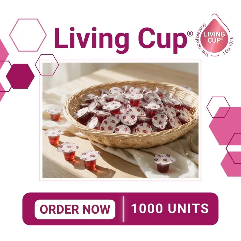 Living Cup® - Proprietary Grape Juice with Wafer - 1000 Units
