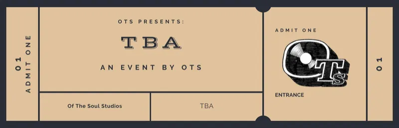Event Ticket - Coming Soon
