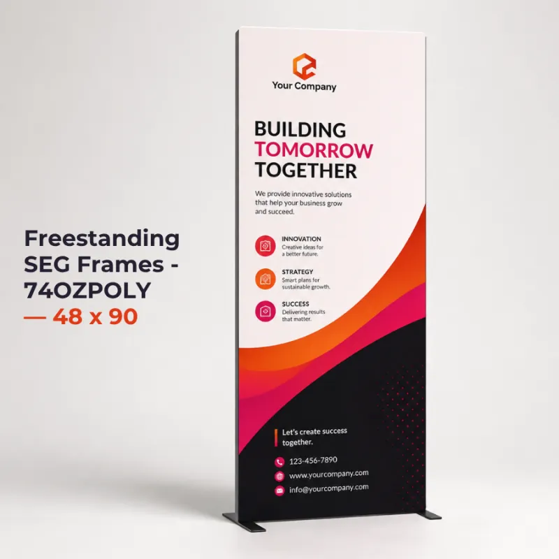 Freestanding SEG Frames - 74OZPOLY — 48 x 90