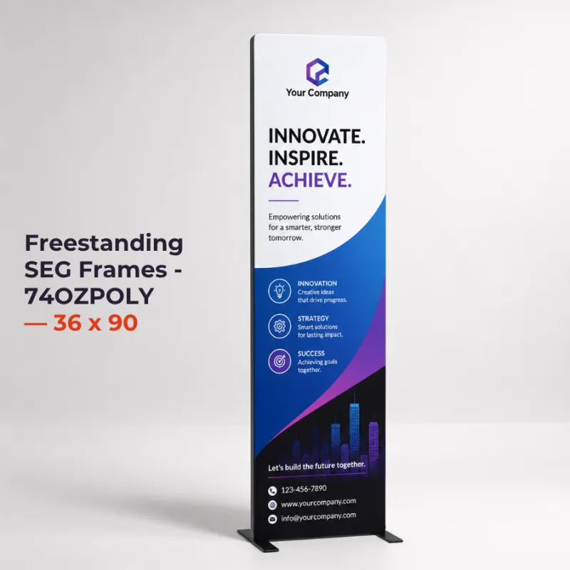 Freestanding SEG Frames - 74OZPOLY — 36 x 90