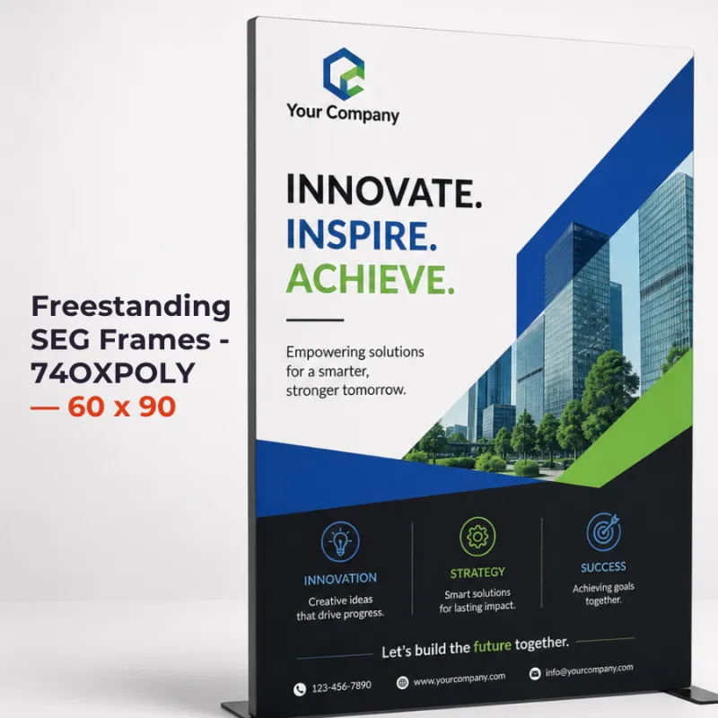 Freestanding SEG Frames - 74OXPOLY — 60 x 90