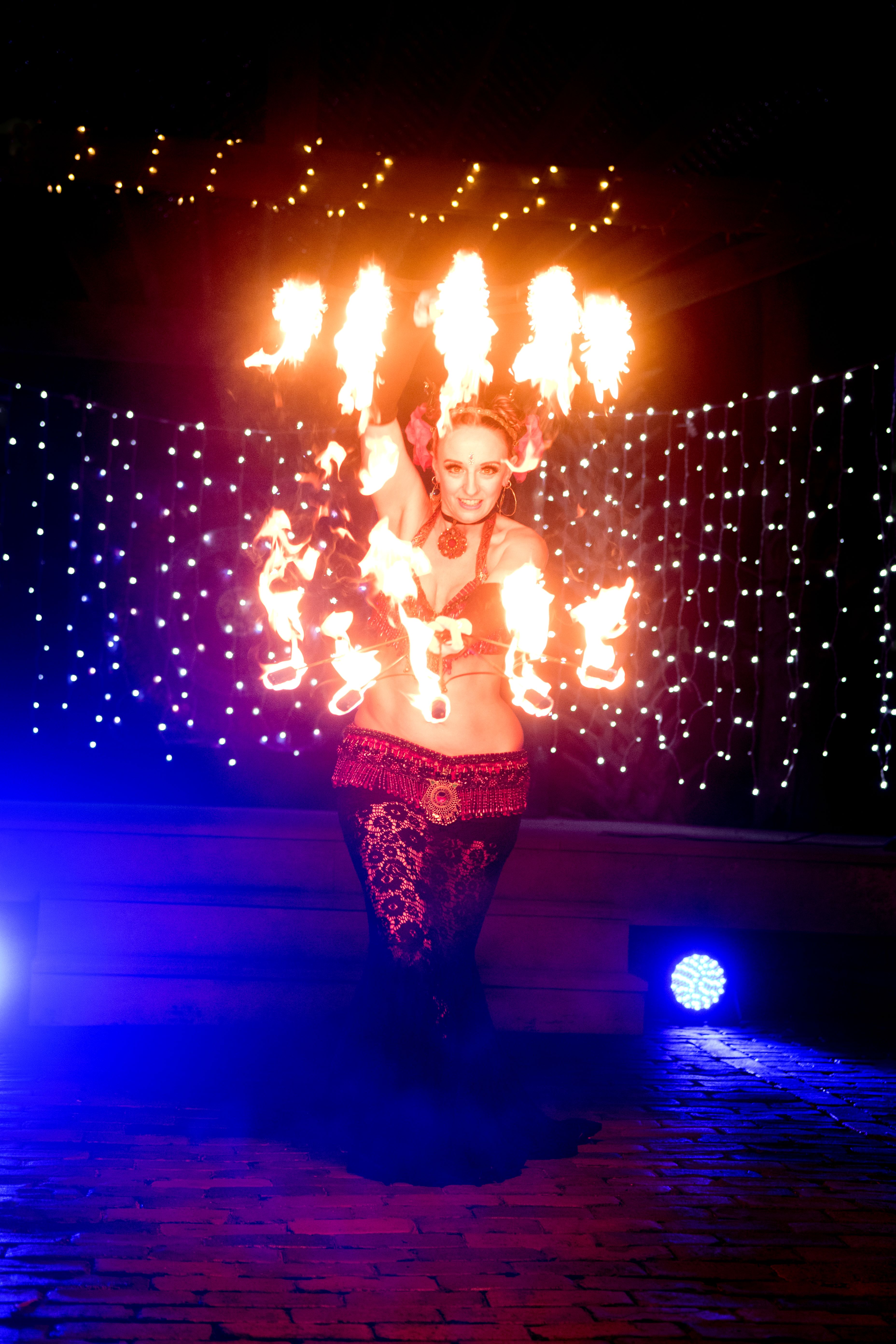 "Spider" Fire Fans – Five Prong Fans