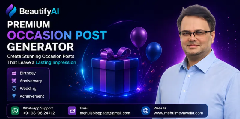 BeautifyAI Premium Occasion Post Generator