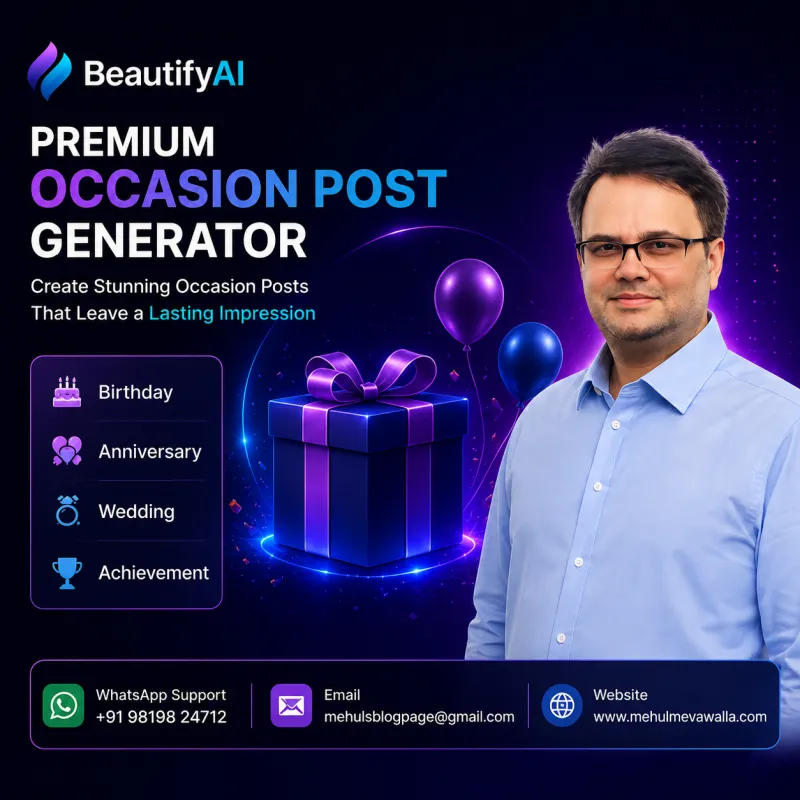 BeautifyAI Premium Occasion Post Generator