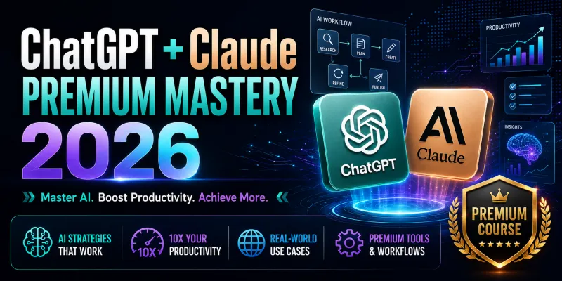 ChatGPT & Claude Premium Mastery - LIFETIME Free