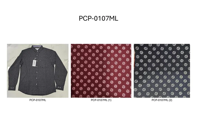 Silver Board Camisa de Hombre Negra Circulos PCP-0107ML