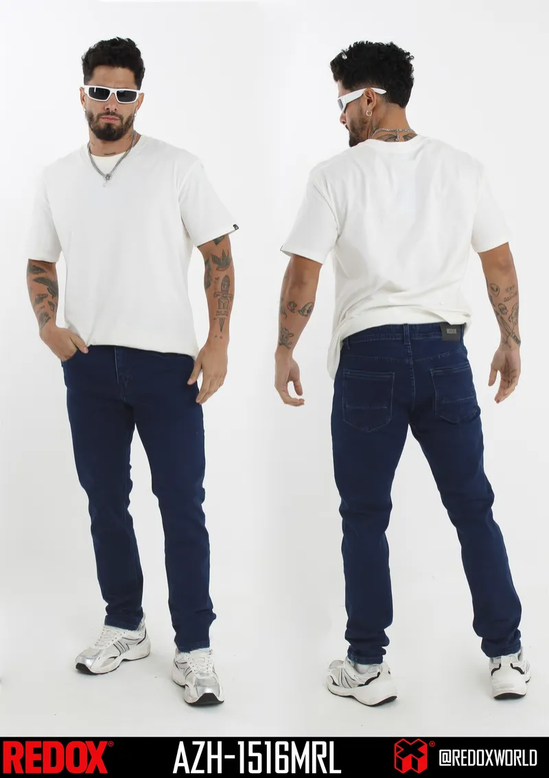 Redox Jean de Hombre Azul Noche AZH-1516MRL
