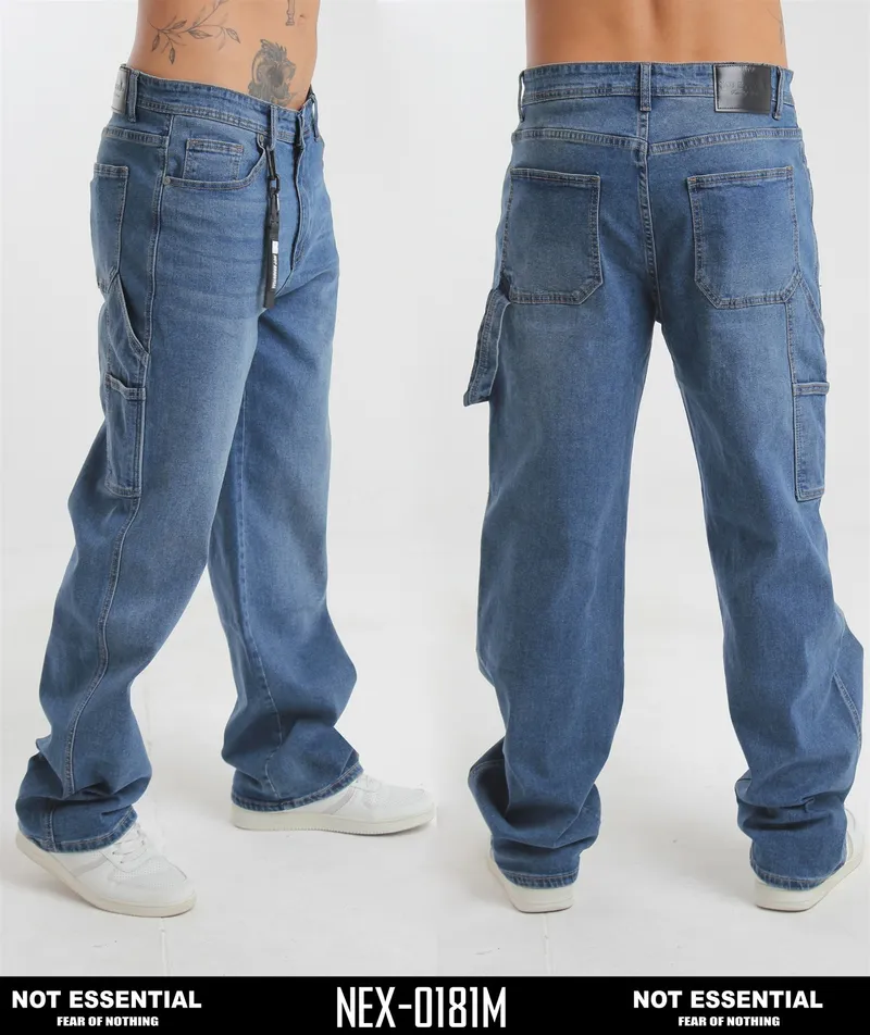 Not Essential Jean de Hombre Carpintero Azul Medio NEX-0181M