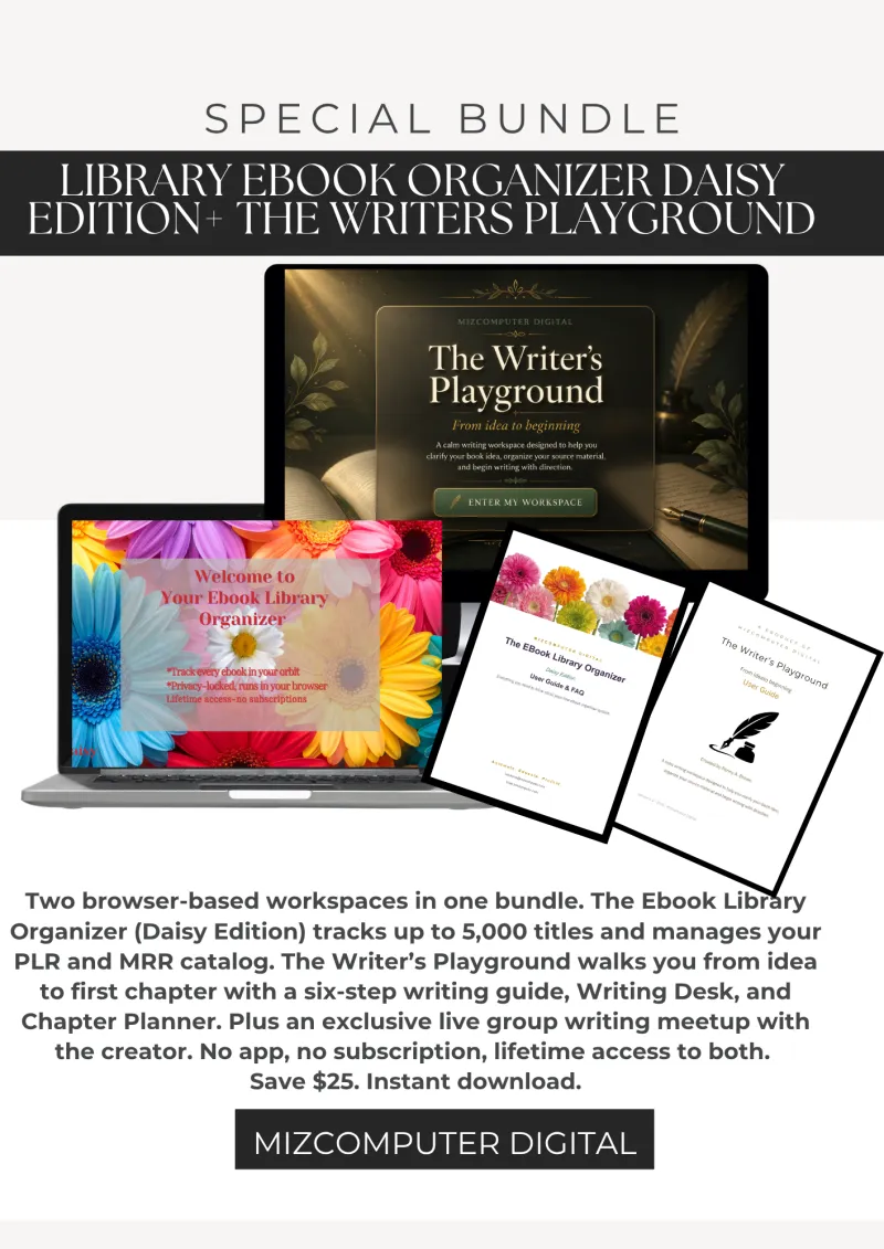 Bundle — Daisy Organizer + The Writer's Playground