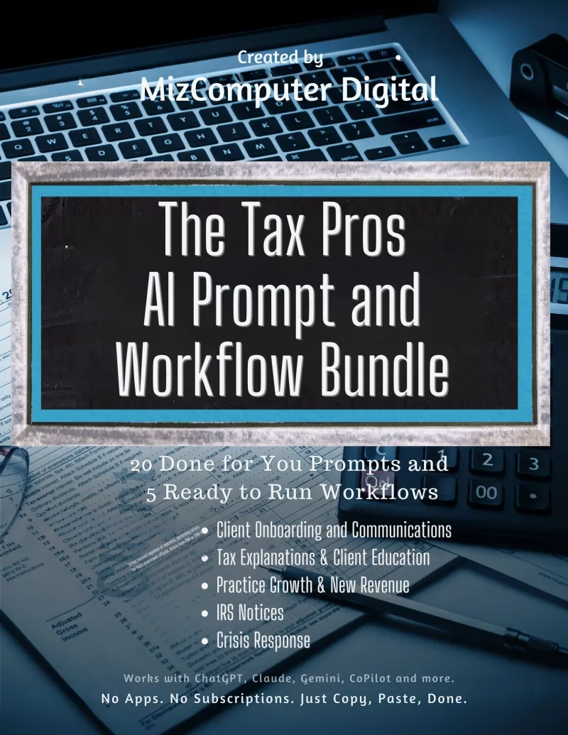 The Tax Pros AI Prompt & Workflow Bundle