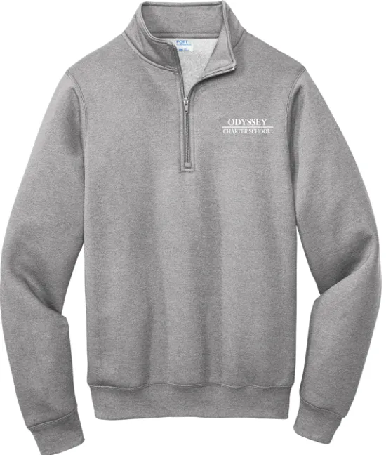 Adult Large Grey Quarter Zip