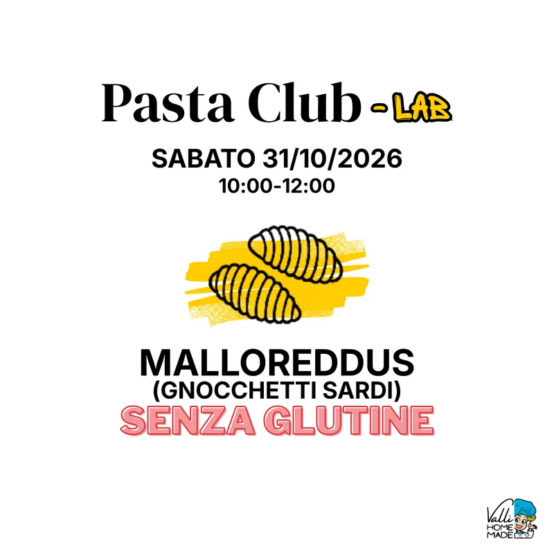 31/10/26 - MALLOREDDUS SENZA GLUTINE