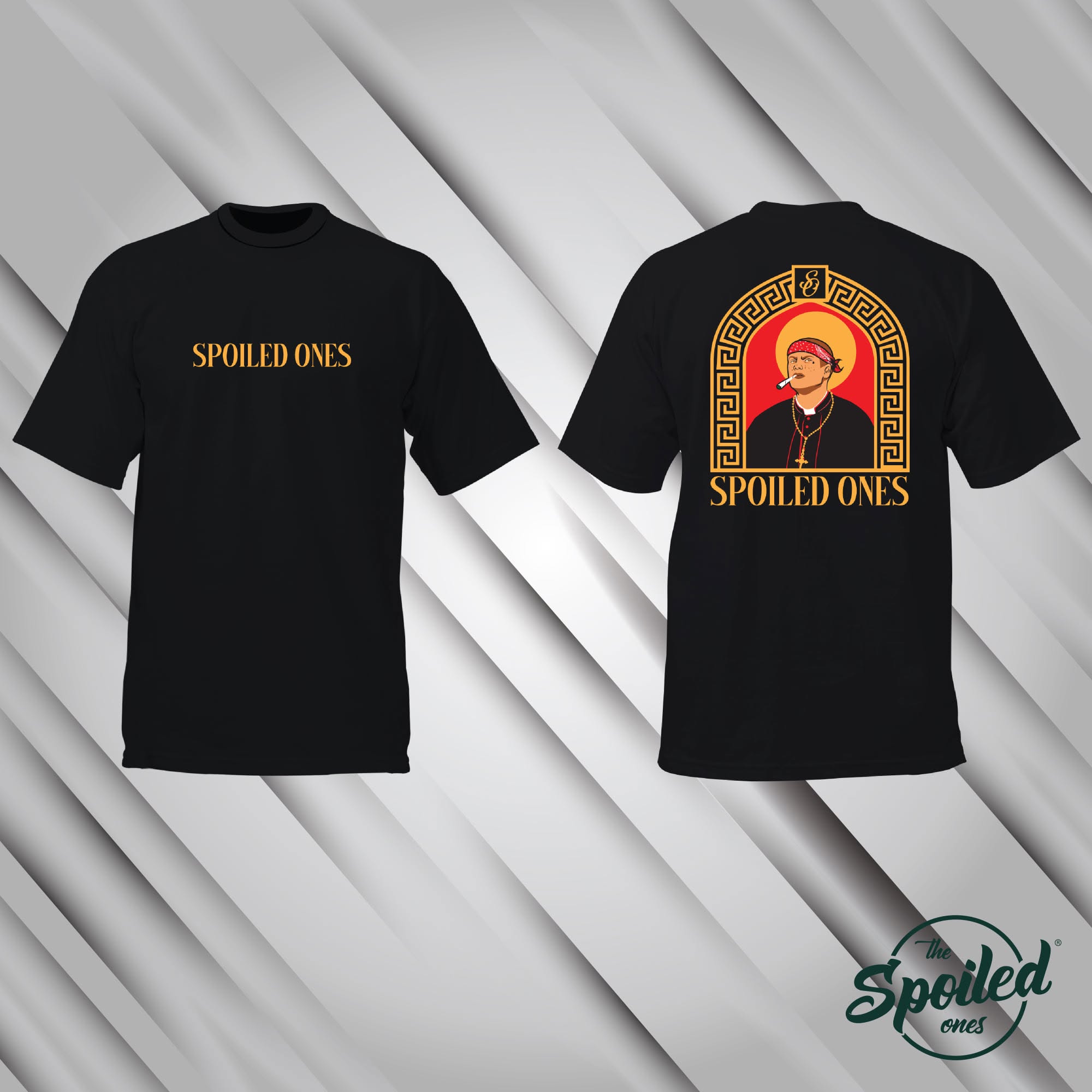 Saint Spoiled Tee (Black / Gold) 