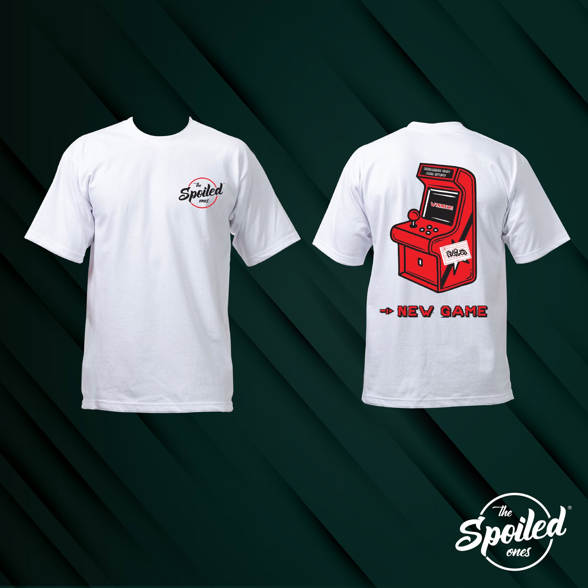 New Game Arcade Tee (White) 