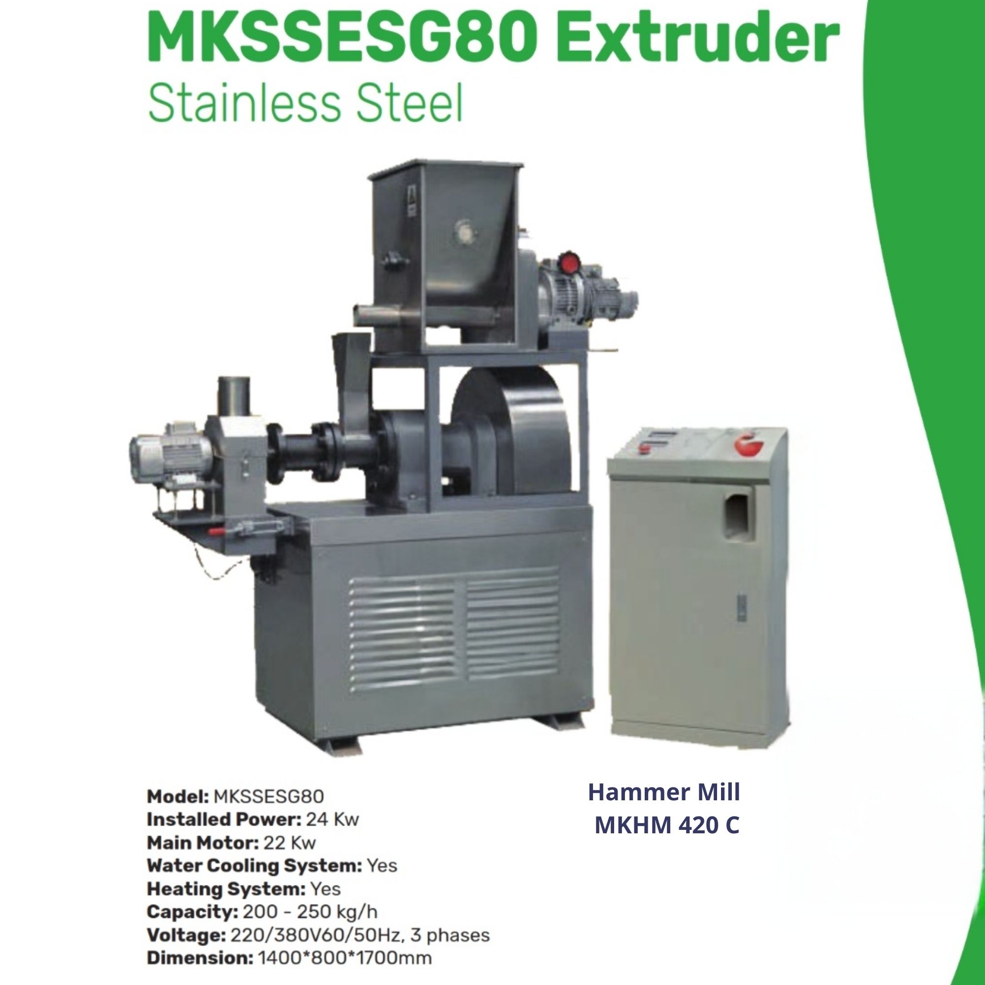 MKSSESG 80 Extruder