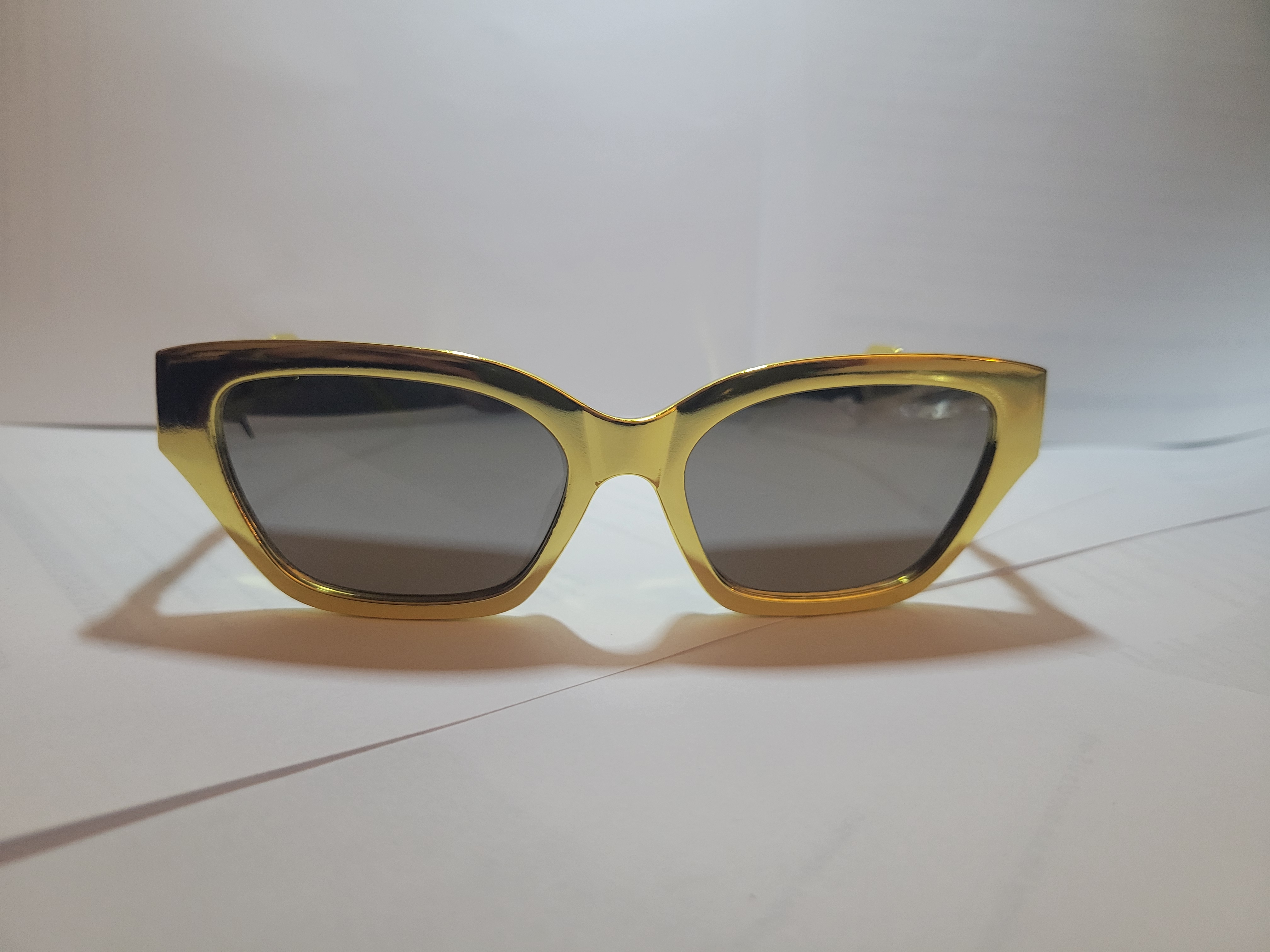 #108- Gold Cats Eye Shades