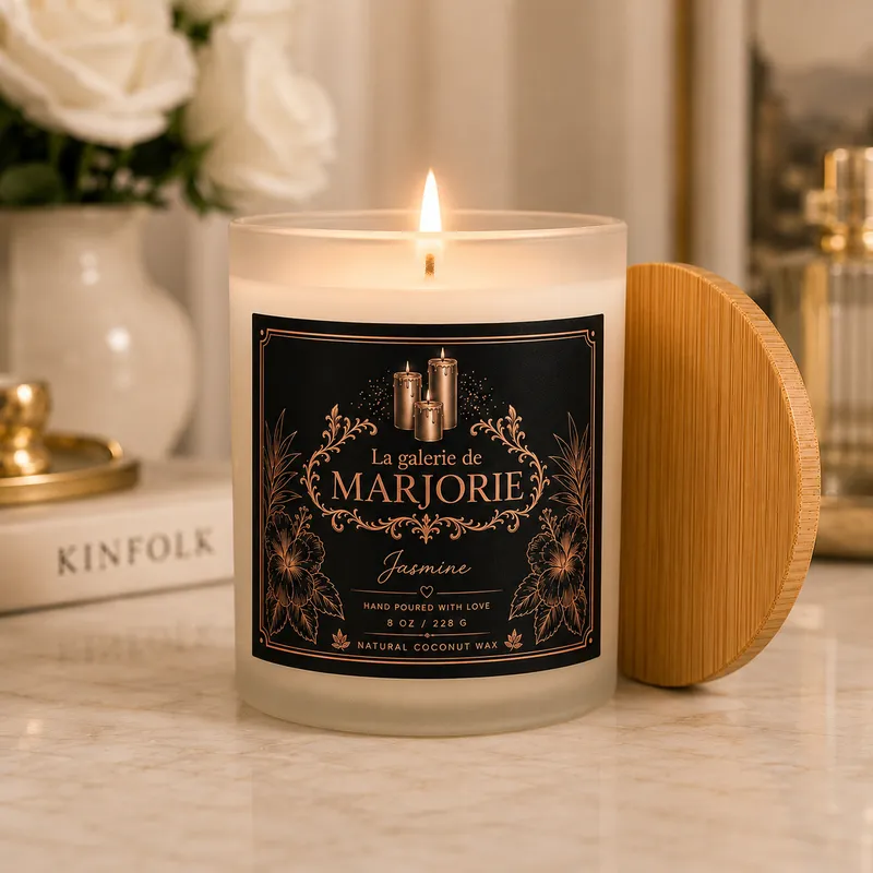 Wax candle Jasmine — 8 Oz / 228 G