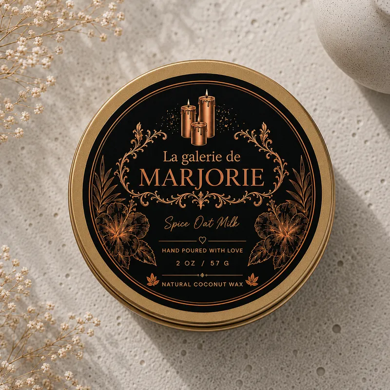 Tin Candle – Spice Oat Milk – 2 Oz / 57 G