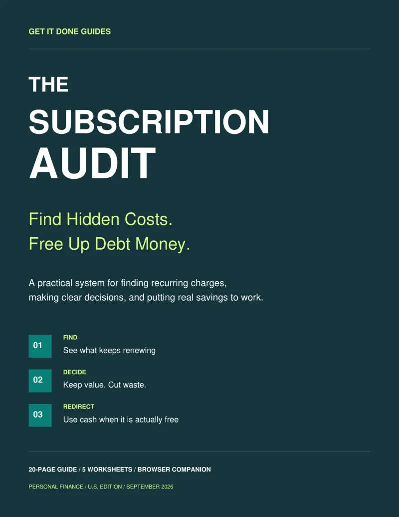 The Subscription Audit Kit