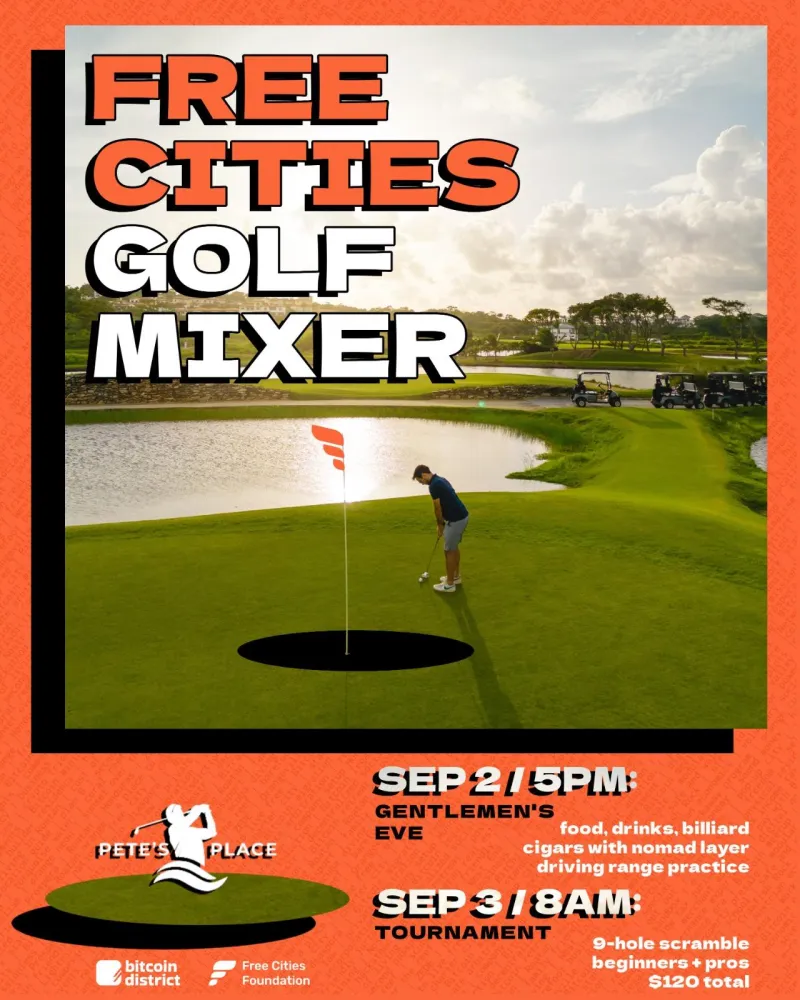 Free Cities Golf Mixer + Gentlemen's Eve