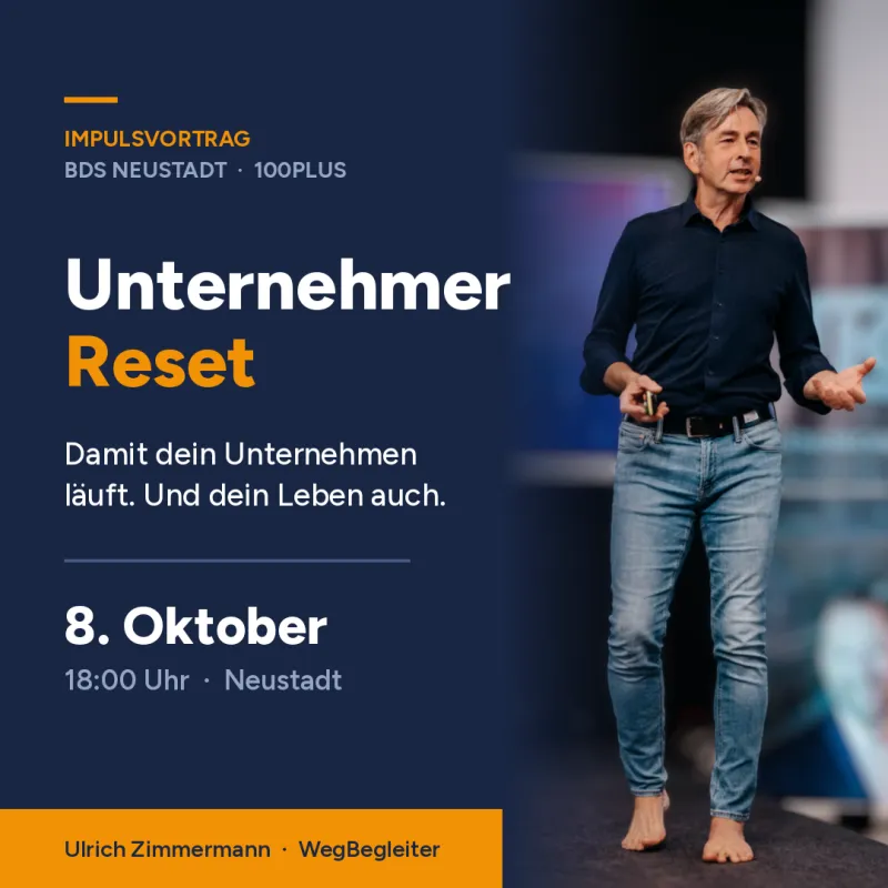 UnternehmerReset · Impulsvortrag am 8. Oktober