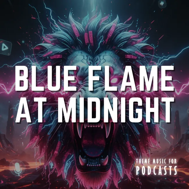 Blue Flame at Midnight