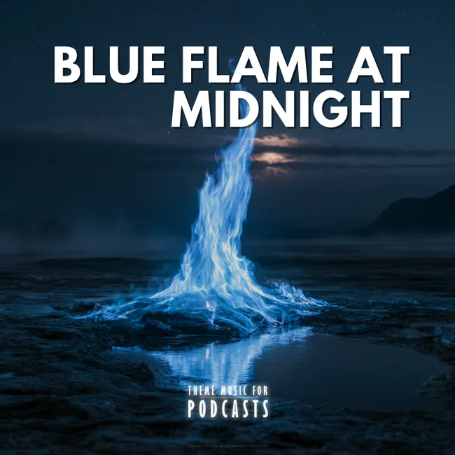 Blue Flame at Midnight
