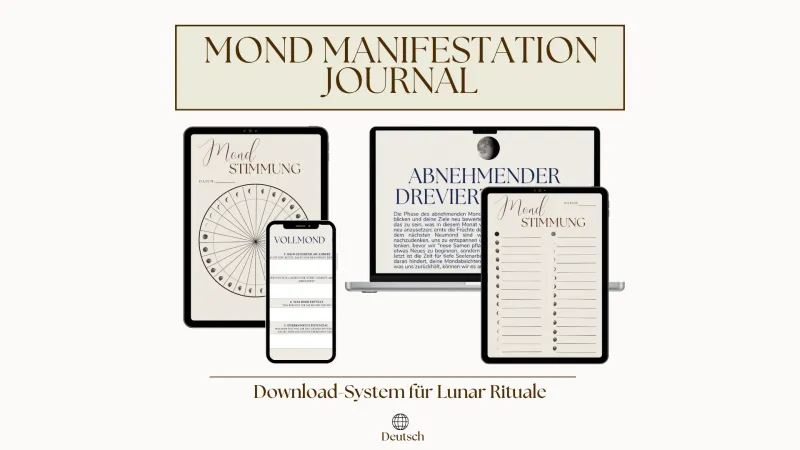 Mond Journal & Lunar Manifestation Planer Erdton Edition Digital Download