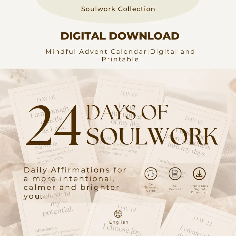 Mindful Advent Calendar|Digital and Printable