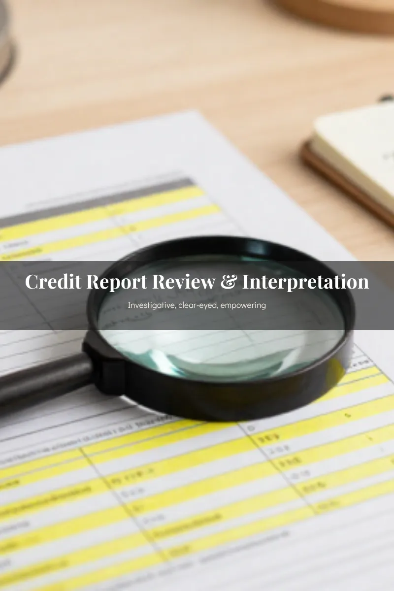 Credit Report Review + Interpretation