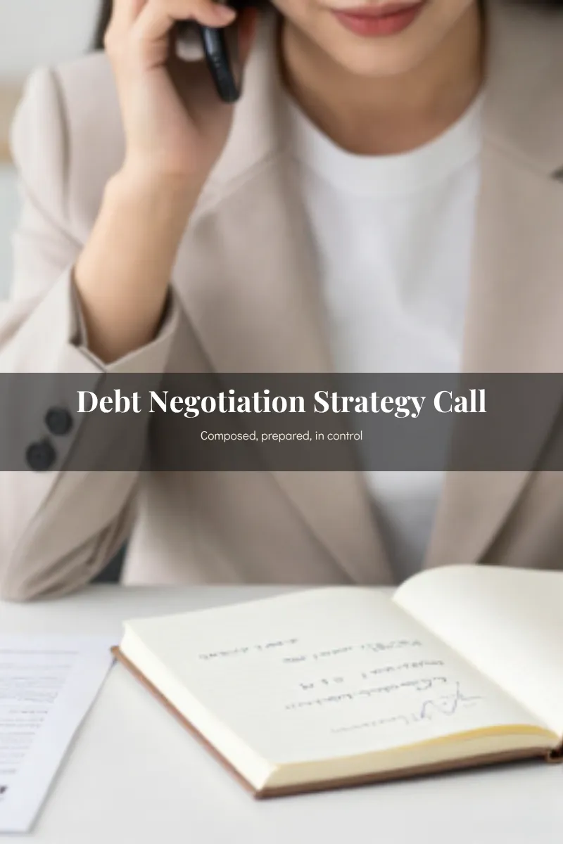 Debt Negotiation Strategy Call