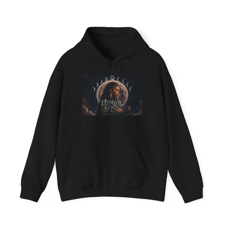 Lunar Locs Lioness moon phases hoodie | Astrology Witchcraft