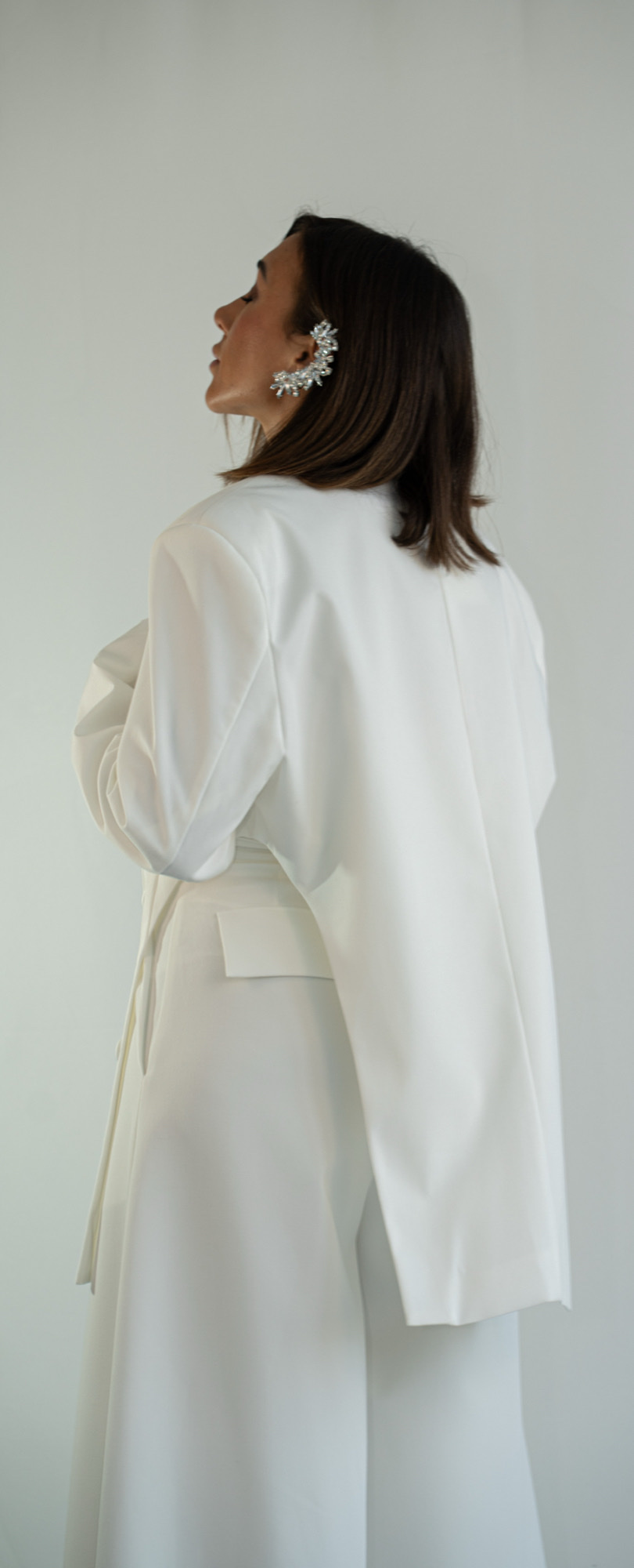 Blazer Blanca Arquitectónica
