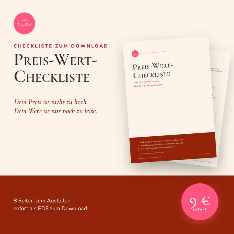 Preis-Wert-Checkliste