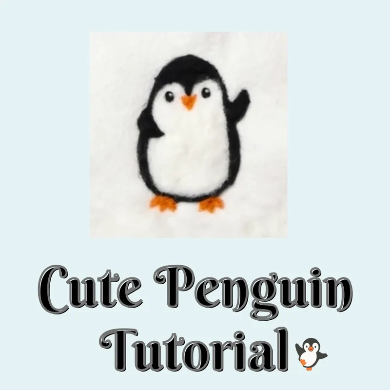 Cute Penguin Needle Felting Tutorial