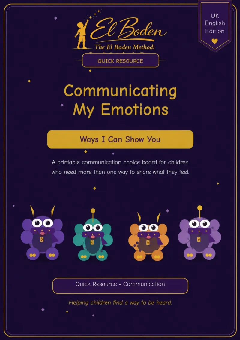 Communicating My Emotions - Quick Resource