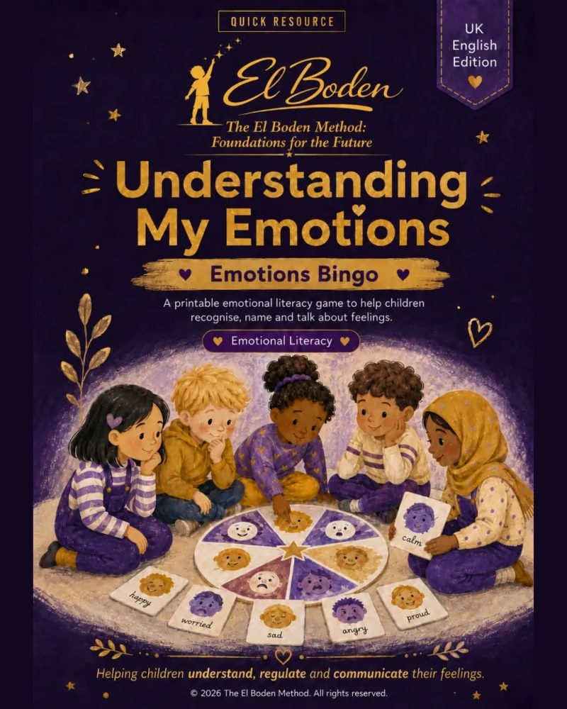 Understanding My Emotions - Emotions Bingo