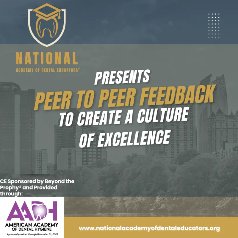 Teaching For Outcomes: Peer to Peer Feedback To Create A Culture of Excellence