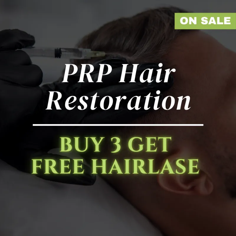 PRP Hair Revival: Package of 3 + FREE HairLase 